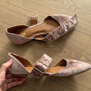 Mossimo Dutti Women's Velvet Loafers - Beige